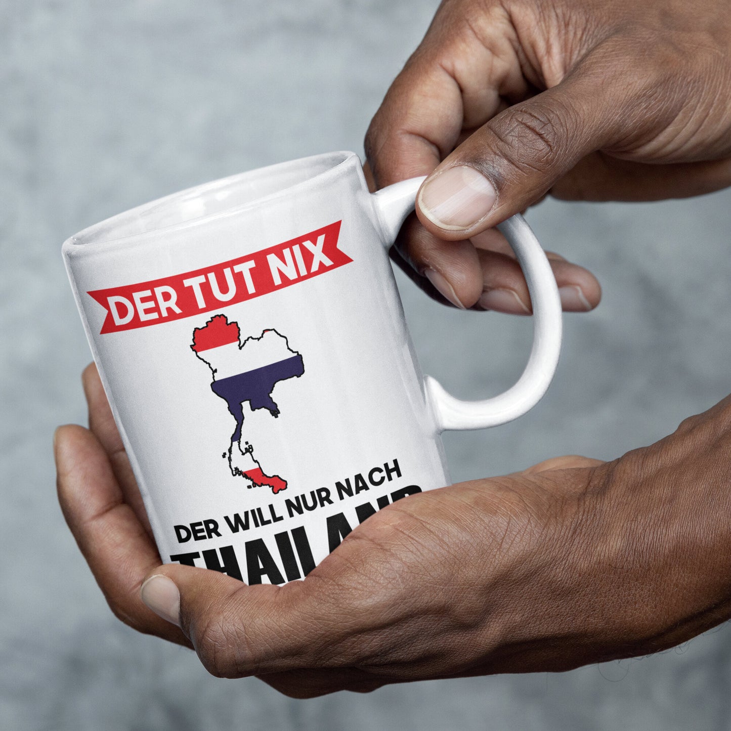 Thailand Tasse Thailandisches Geschenk der tut nix