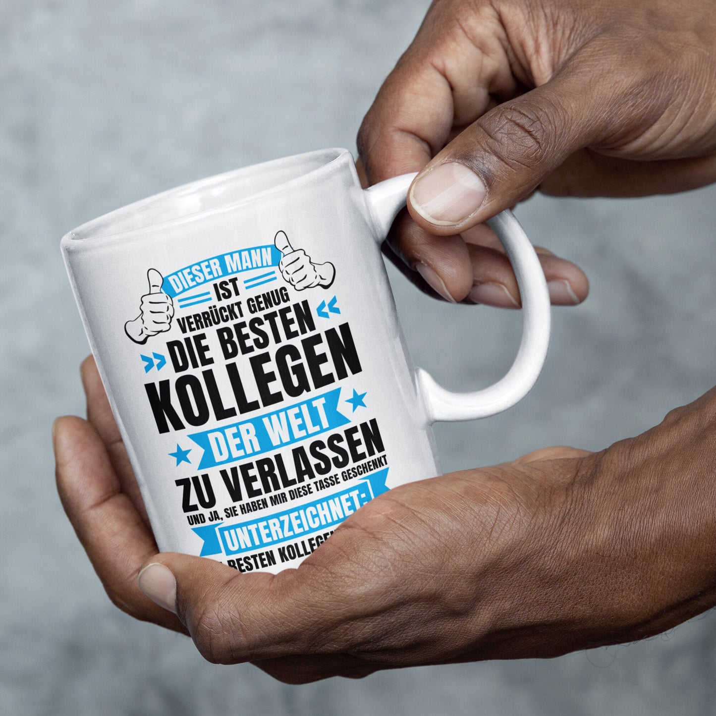 Kollege Tasse | dieser Mann ist verrückt genug die besten Kollegen der Welt