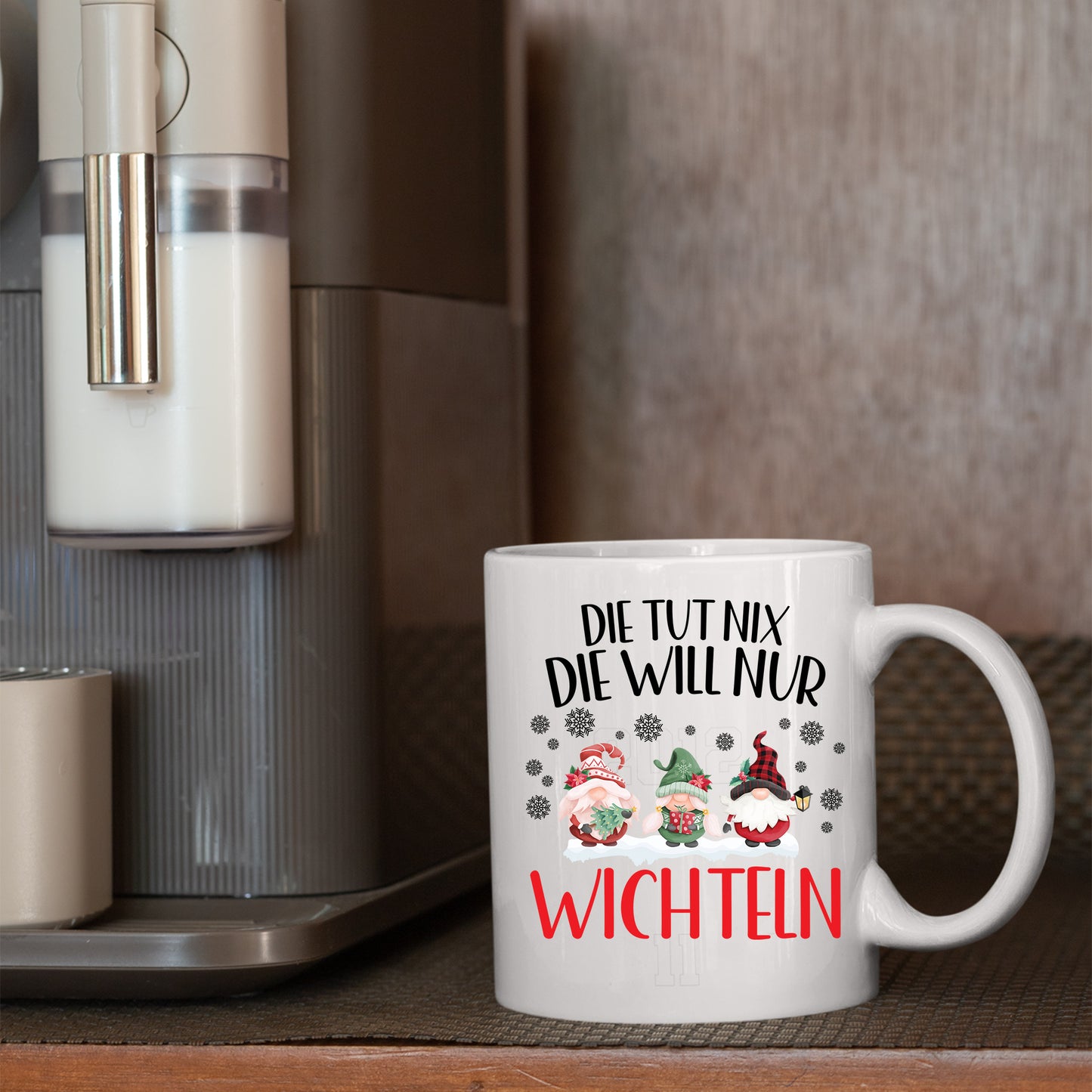 weihnachten Tasse | die tut nix die will nur Wichteln |