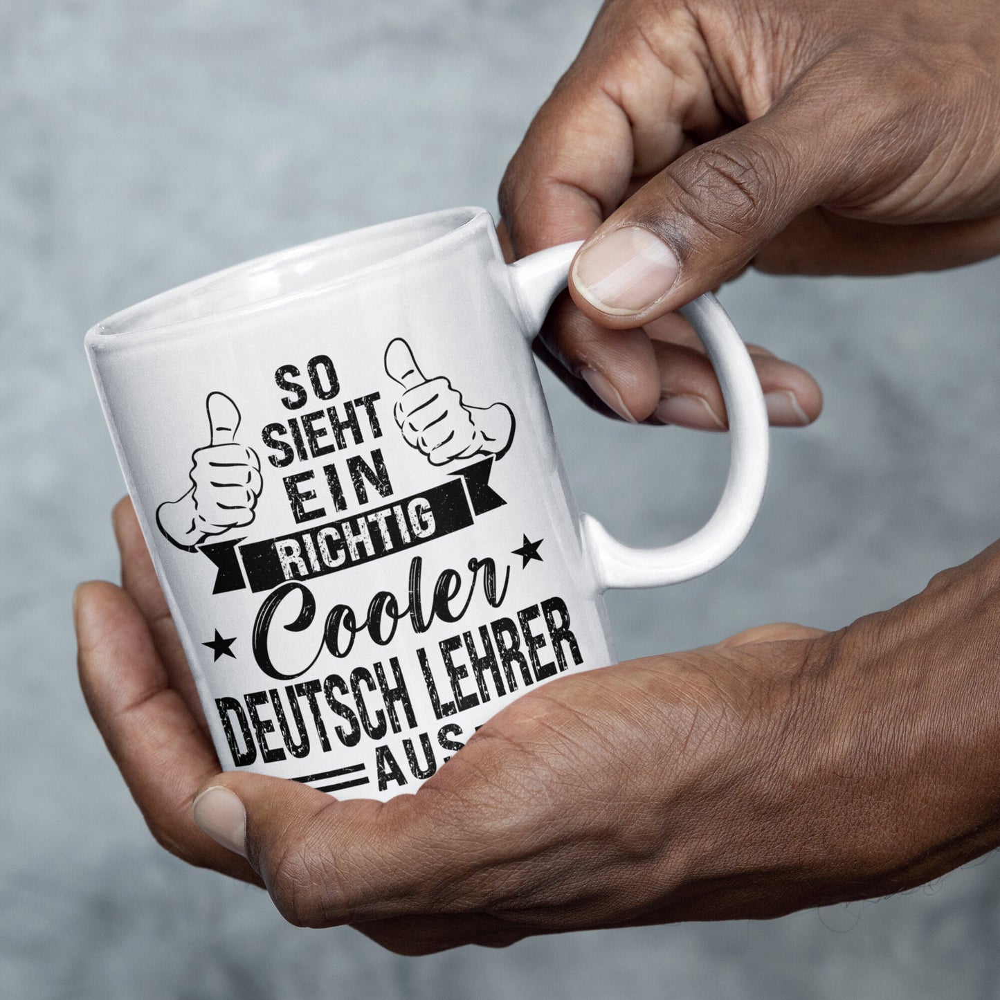deutsch Lehrer Tasse | so sieht ein richtig cooler Deutsch Lehrer aus
