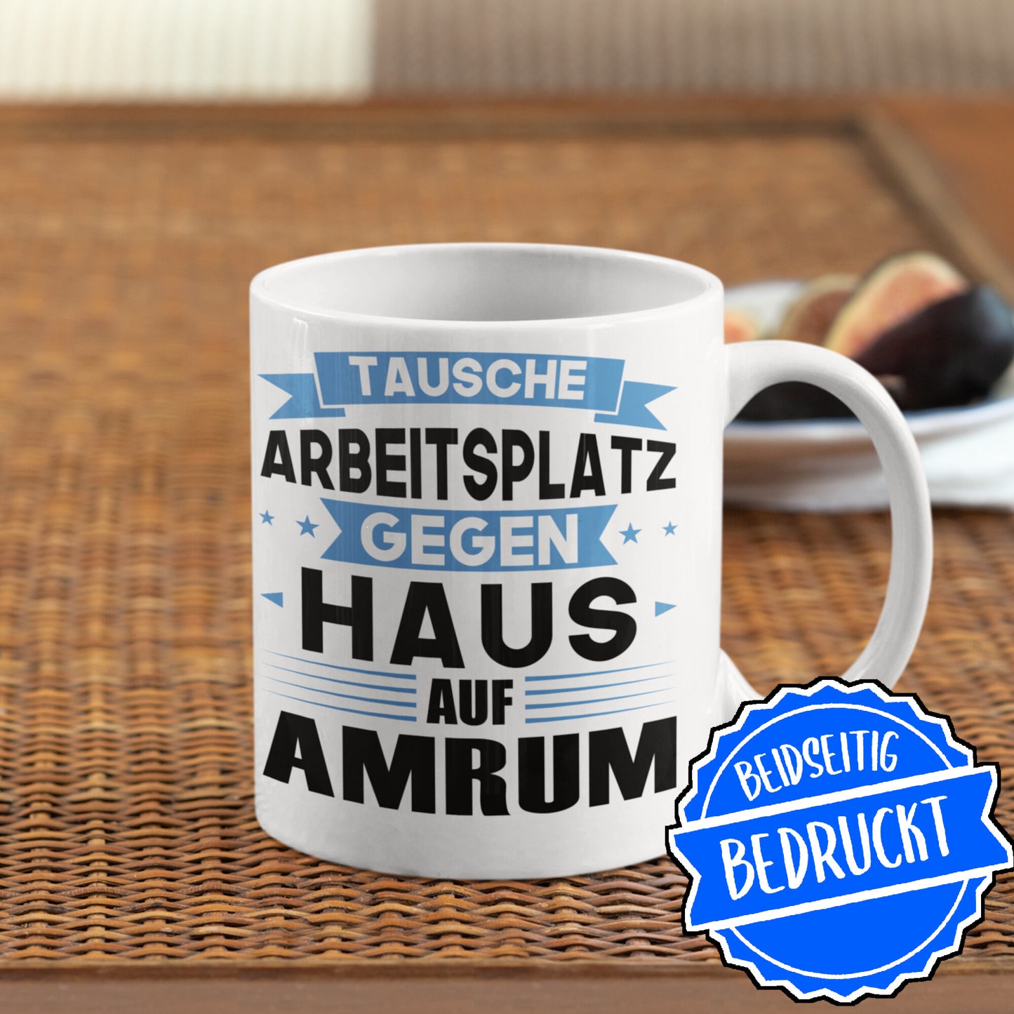 Amrum Tasse | tausche Arbeitsplatz gegen Haus in Amrum Norddeutsch
