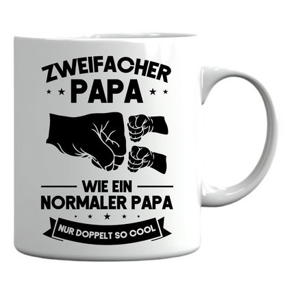 Papa Tasse | Zweifacher Papa wie ein normaler Papa Vatertag