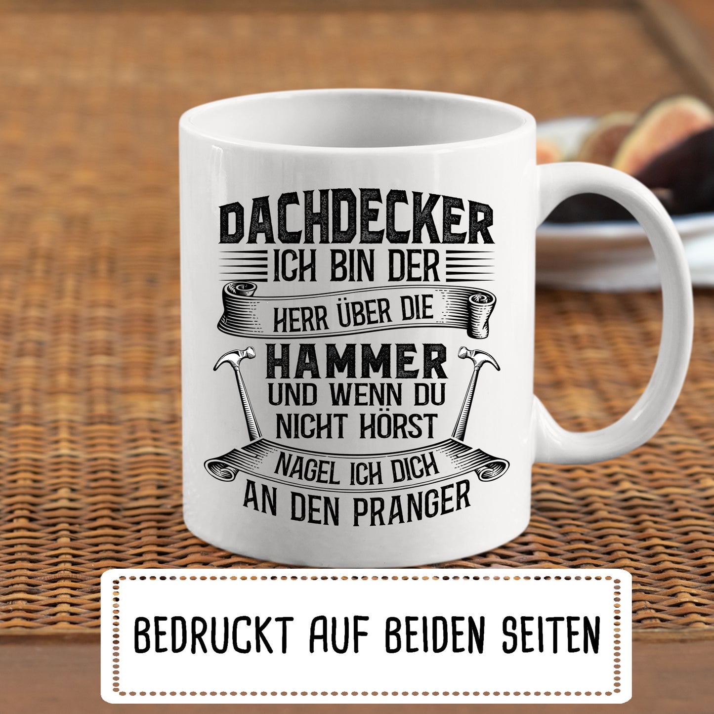 Dachdecker Tasse | Dachdecker ich bin der Herr über Hammer |