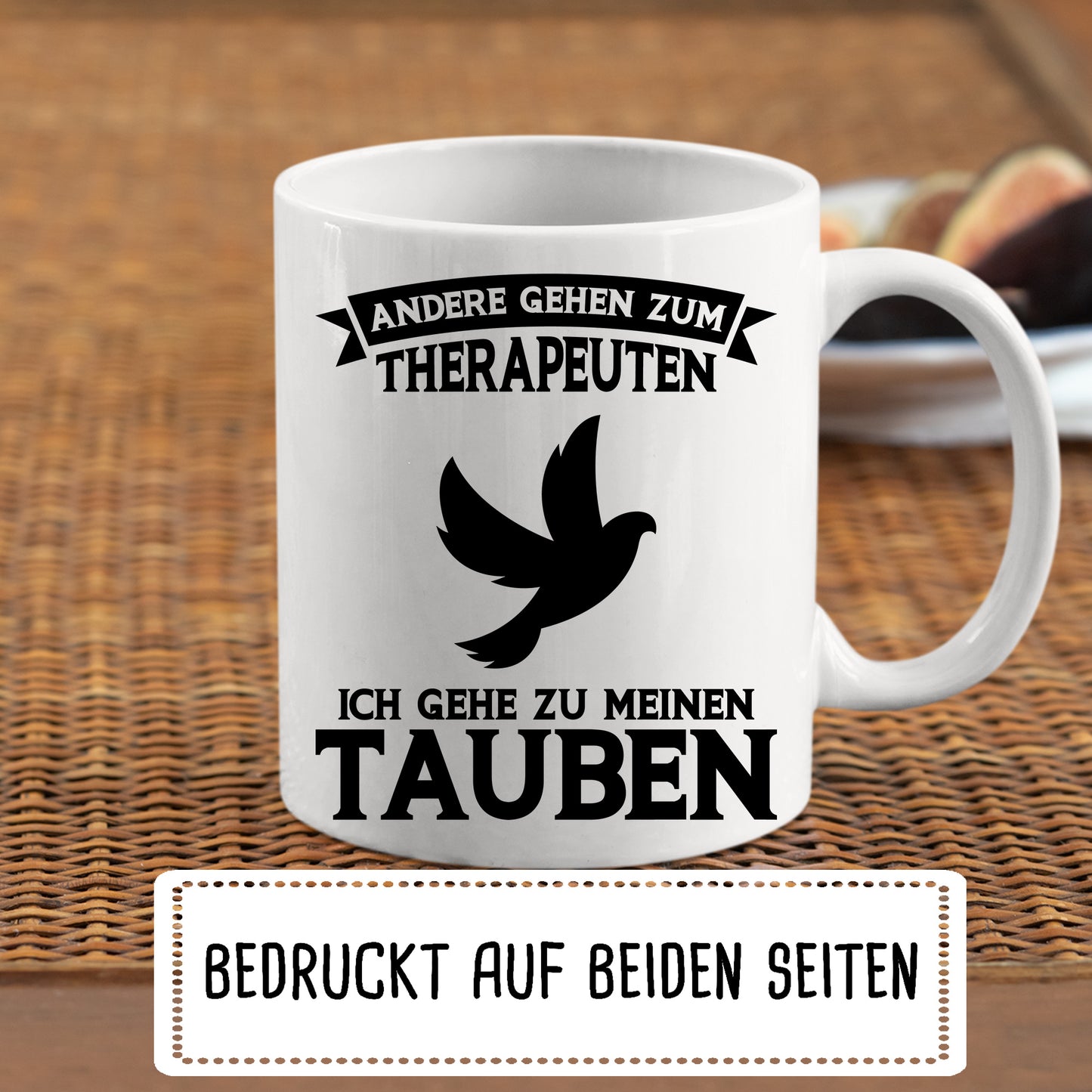 Taubenzüchter Tasse |  andere gehen zum Therapeuten ich gehe zu meinem Tauben |
