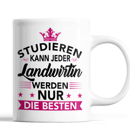 Landirtin Tasse  Landwirtin Geschenk Frauen Beruf Tasse Landwirt  