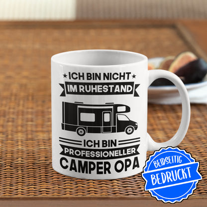 Camping Tasse | ich bin professionaller Camper Opa