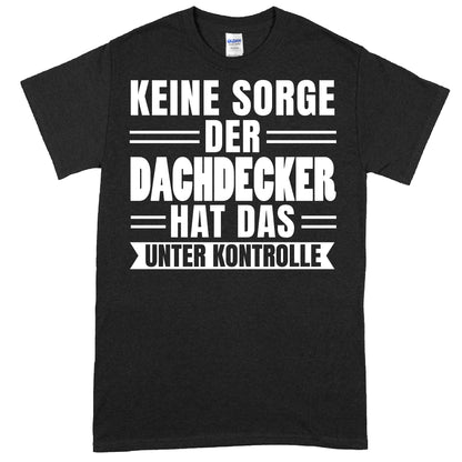 Dachdecker-Shirt mit humorvollem Spruch als Geschenkidee für Handwerker.