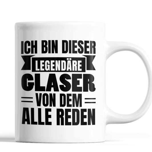 Glaser Tasse  Glass Geschenk Männlichen Beruf Tasse Glaser  