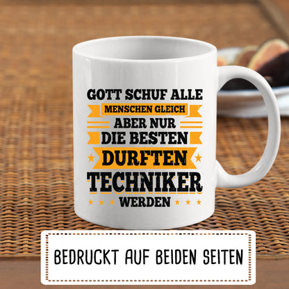 Techniker Tasse | die besten durften Techniker werden |