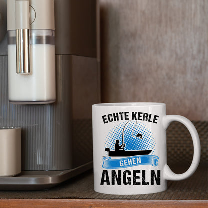 Angeln Tasse | echte Kerle gehen Angeln |