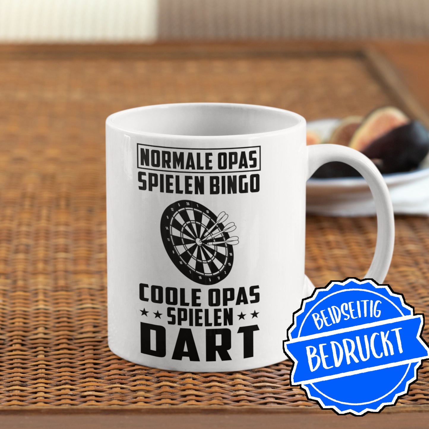 Dart Tasse | coole Opas spielen Dart  | Dartspieler Ruhestand Rentner