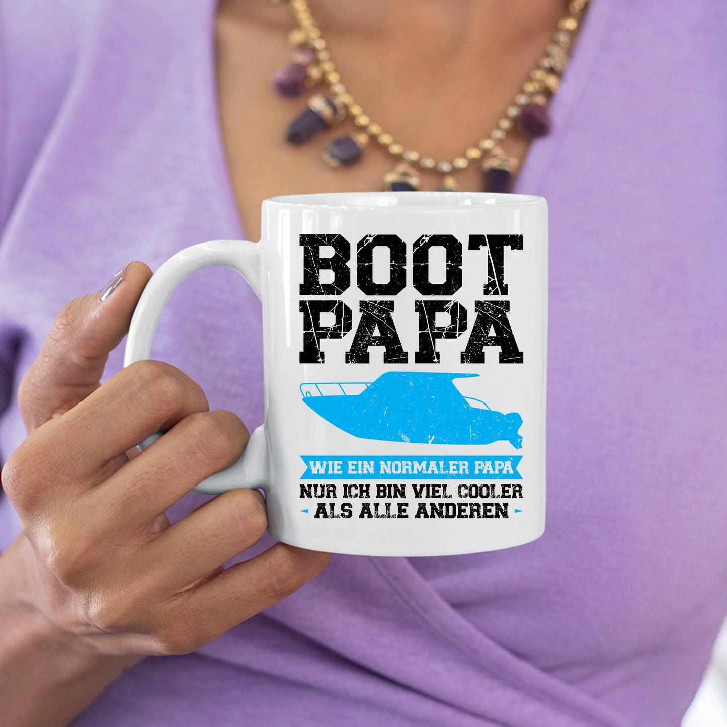 Boot Tasse | Boot Papa wie ein normaler Papa |