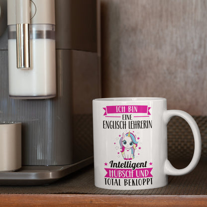 Englisch Lehrerin Tasse | ich bin eine Englisch Lehrerin intelligent hübsch