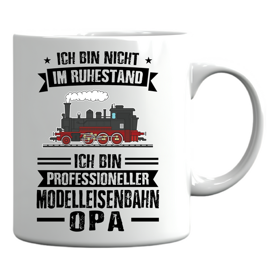 Eisenbahn ZUg Tasse | ich bin professionaller Modelleisenbahn Opa