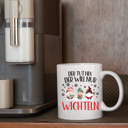 weihnachten Tasse |  der tut nix der will nur Wichteln  |