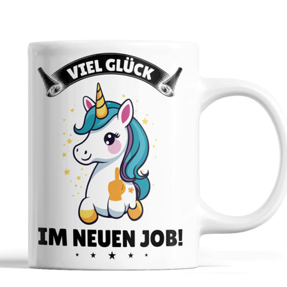 Kollegin Tasse | viel Glück im neuen Job!   Jobwechsel Abschiedsgeschenk