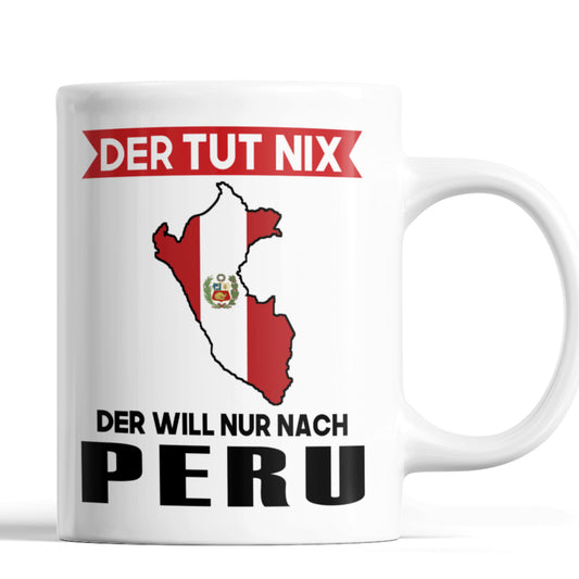 Peruanische Tasse  Peruanisches Geschenk der tut nix 