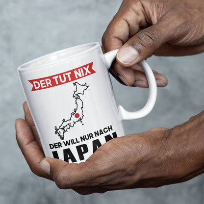 Japan Tasse  Japanisches Geschenk Japanische Flagge der tut nix