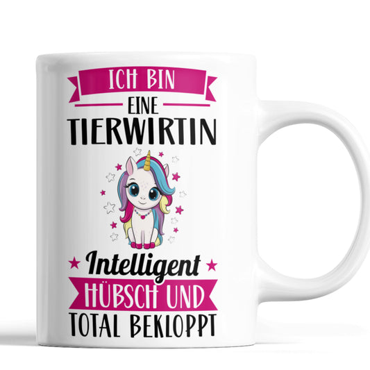 Tierwirtin Tasse | ich bin eine Tierwirtin intelligent hübsch