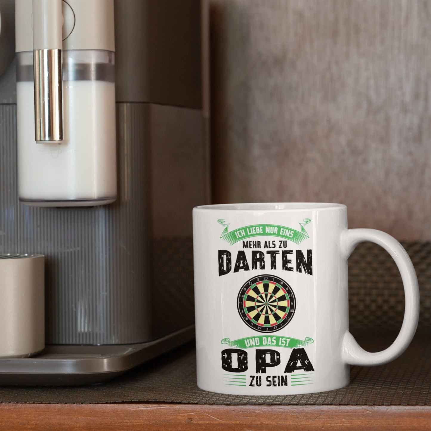 Dart Tasse | ich liebe mehr als zu darten das ist Opa zu sein | Dartspieler Ruhestand Rentner
