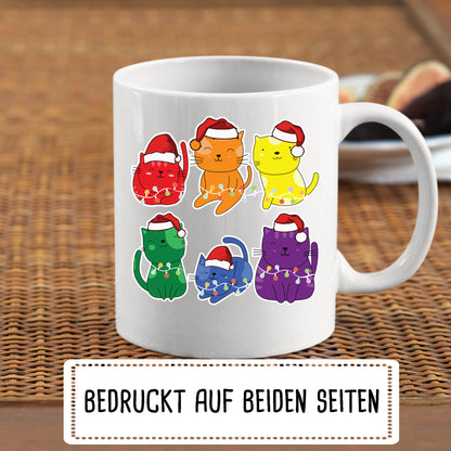 Weihnachten Tasse |  Weihnachten Katzen  |