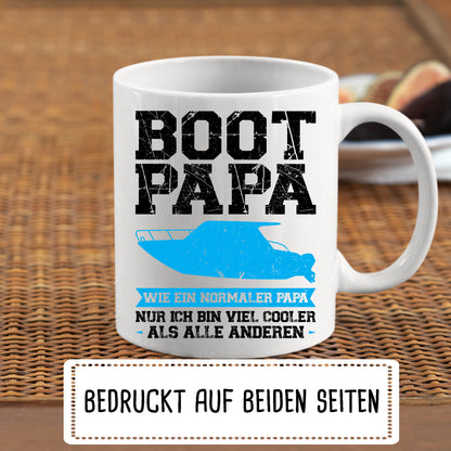 Boot Tasse | Boot Papa wie ein normaler Papa |