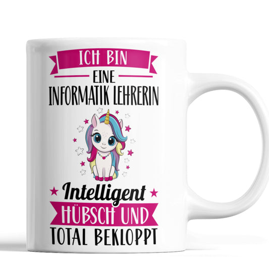 Informatik Lehrerin Tasse | ich bin eine Informatik Lehrerin intelligent hübsch