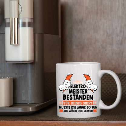 Elektriker Tasse | Elektro meister bestanden |