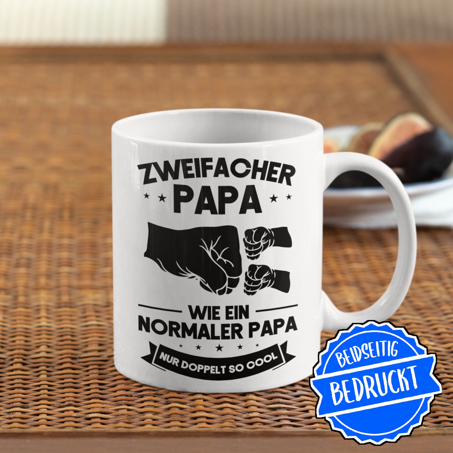 Papa Tasse | Zweifacher Papa wie ein normaler Papa Vatertag
