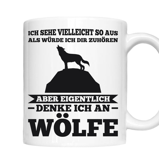 Wölfe Tasse | denke ich an Wölfe |