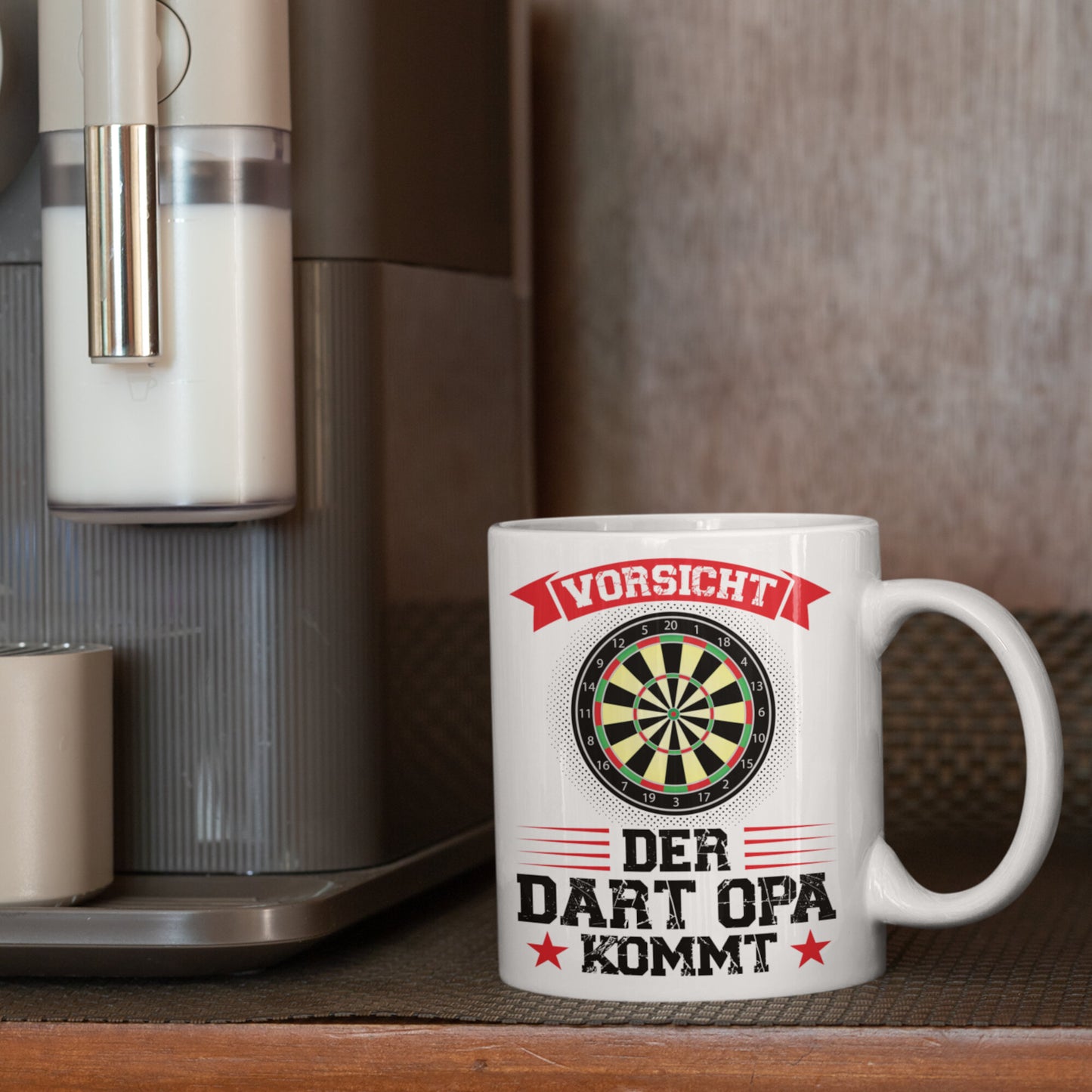 Dart Tasse | vorsicht der Dart Opa kommt | Dartspieler Ruhestand Rentner