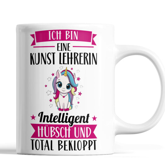 Kunst Lehrerin Tasse | ich bin eine Kunst Lehrerin intelligent hübsch