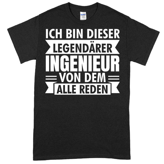Ingenieur Shirt mit Aufschrift "Legendärer Techniker" als Geschenk für Mechaniker.