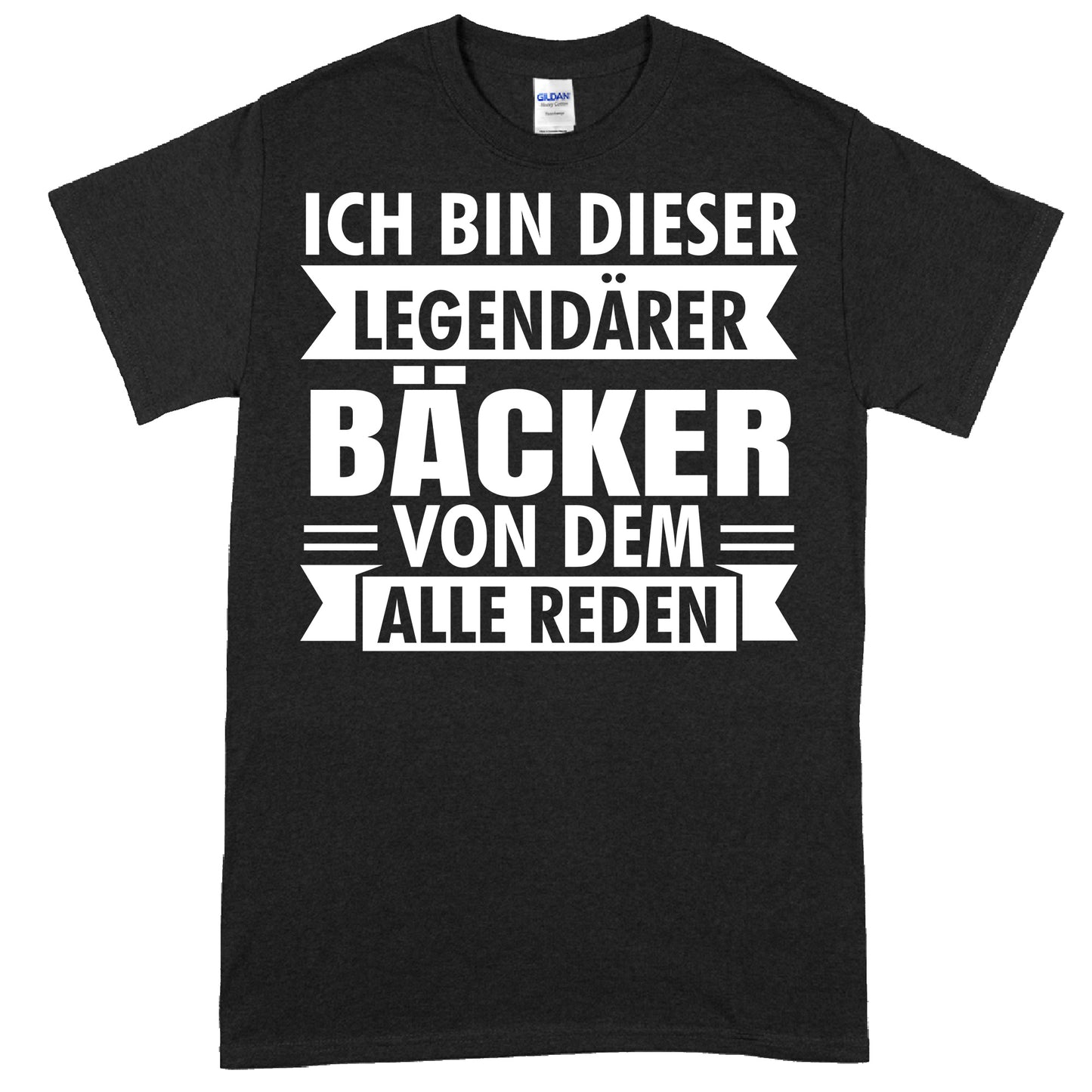 Bäcker Shirt mit legendärem Backen-Motiv als Geschenk für Bäckerei-Fans.