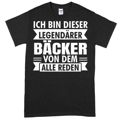 Bäcker Shirt mit legendärem Backen-Motiv als Geschenk für Bäckerei-Fans.