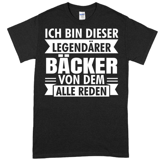 Bäcker Shirt mit legendärem Backen-Motiv als Geschenk für Bäckerei-Fans.