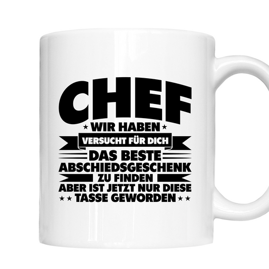 Chef Tasse  | Chef wir haben versucht für dich das beste Abschiedsgeschenk zu finden |