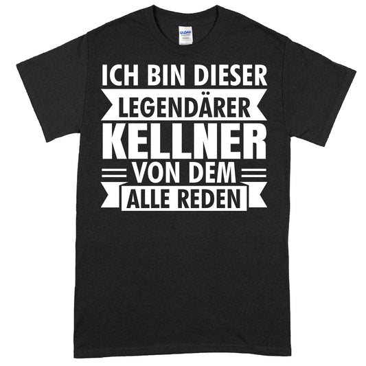 Kellner-Shirt mit Aufschrift "Legendäre Kneipe Geschenk" für Barkeeper.