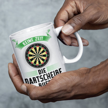 Dart Tasse | keine Zeit die Dartscheibe ruft!| | Dartspieler Ruhestand Rentner