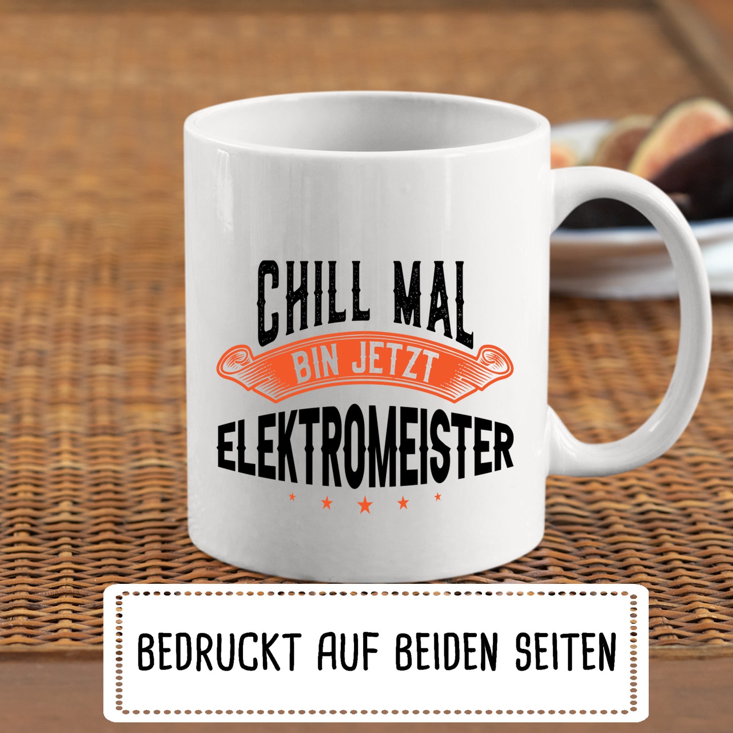 Elektriker Tasse | chill mall bin jetzt Elektromeister |