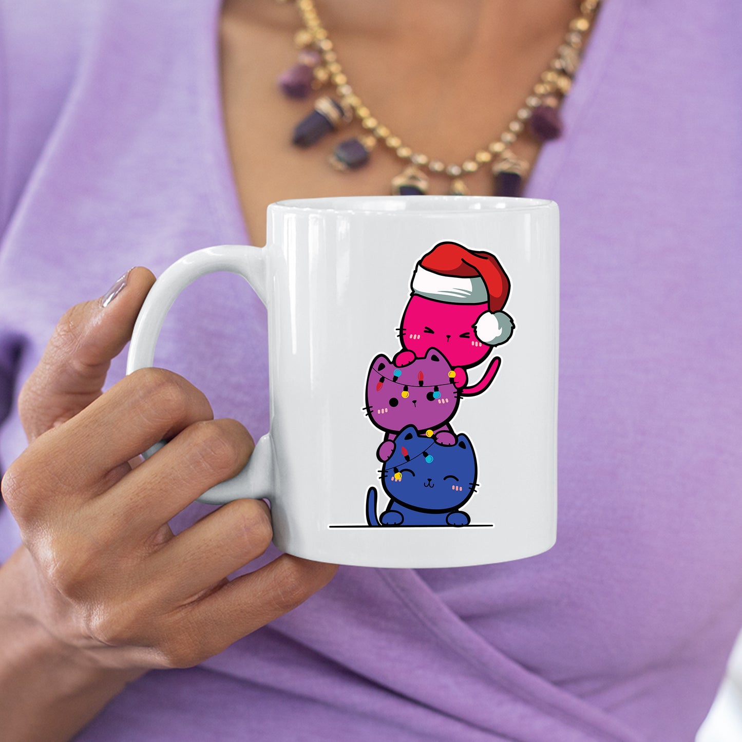 Weihnachten Tasse |  Weihnachten Katzen  |