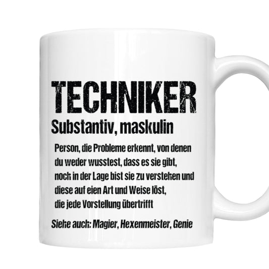 Techniker Tasse | Techniker Person, die Probleme erkennt  |