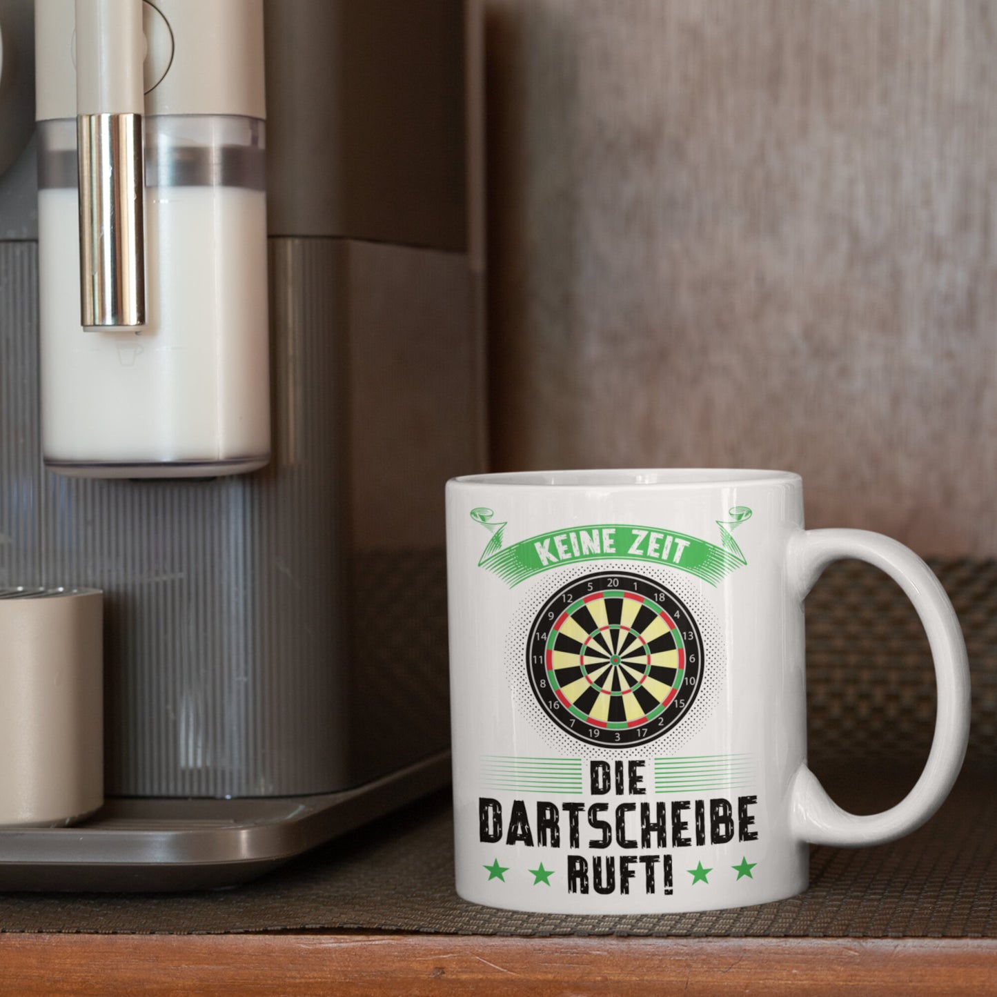 Dart Tasse | keine Zeit die Dartscheibe ruft!| | Dartspieler Ruhestand Rentner
