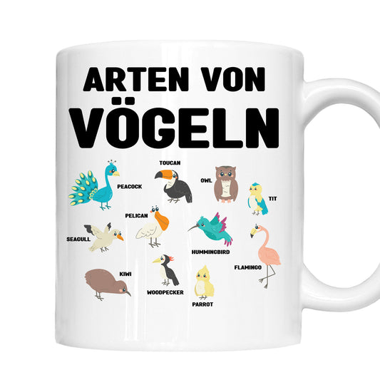 Vögeln Tasse  | arten von Vögeln |