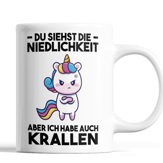 Einhorn Tasse  Sarkasmus Geschenk Ironie Tasse  