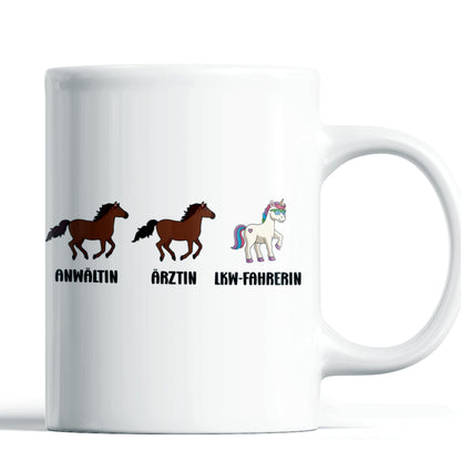 LKW-Fahrerin Tasse  Fahrerin Geschenk Frauen Beruf Tasse LKWFahrerin  