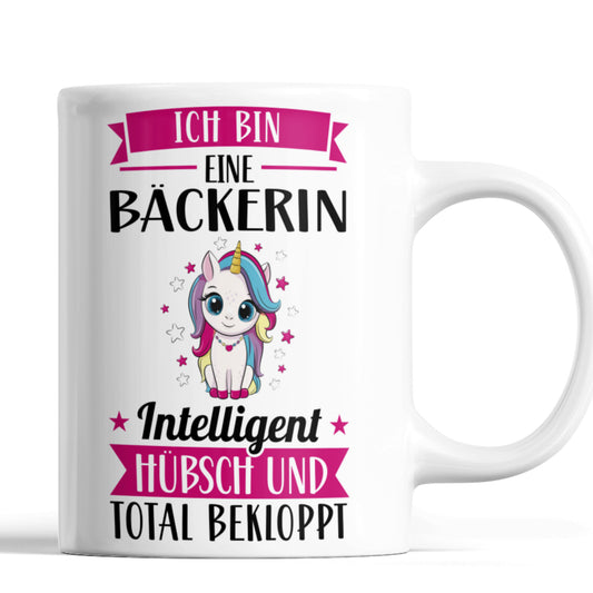 Bäckerin Tasse | ich bin eine Bäckerin intelligent hübsch