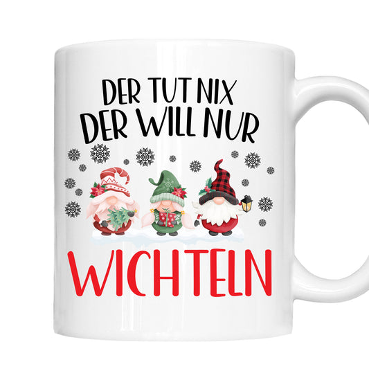 weihnachten Tasse |  der tut nix der will nur Wichteln  |