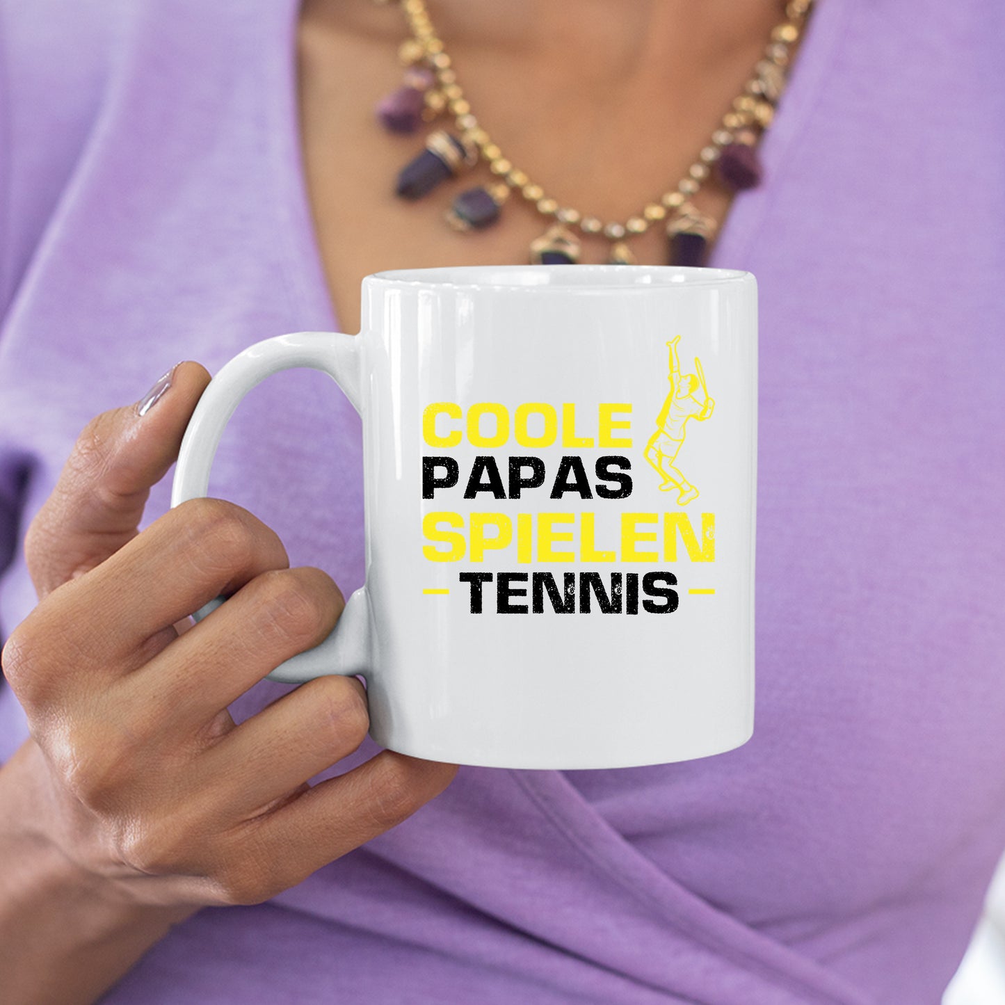 Tennis Tasse | coole Papas spielen Tennis |