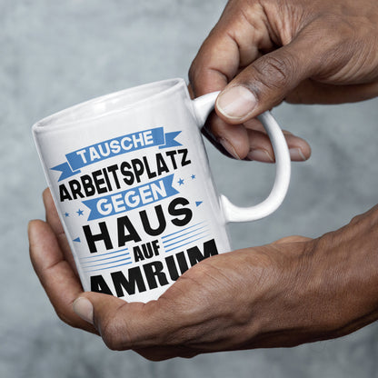 Amrum Tasse | tausche Arbeitsplatz gegen Haus in Amrum Norddeutsch